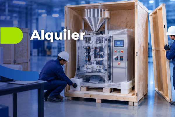 Servicio de alquiler de máquinas envasadoras y empacadoras industriales para líquidos y pastosos