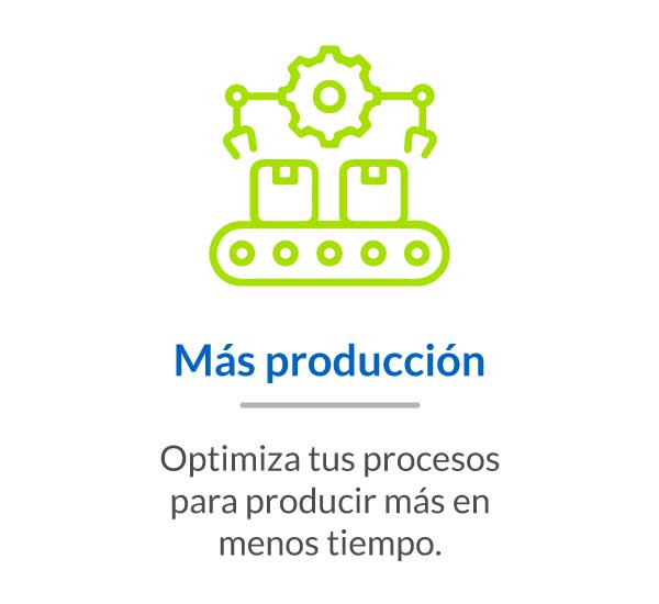 Icono de mayor producción y rendimiento en máquinas envasadoras automáticas