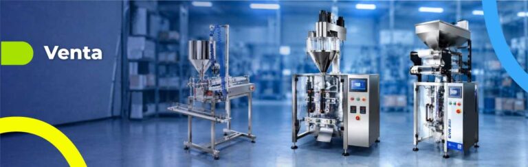 Venta de máquinas envasadoras y empacadoras industriales para productos líquidos y pastosos